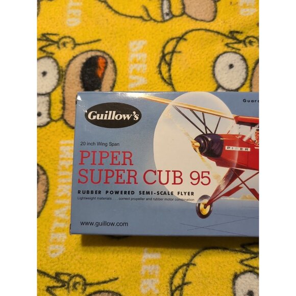 GUILLOW'S Piper Super Cub 95 Flying Model Airplane Kit 602~20” Wing Span NEW - Picture 3 of 7